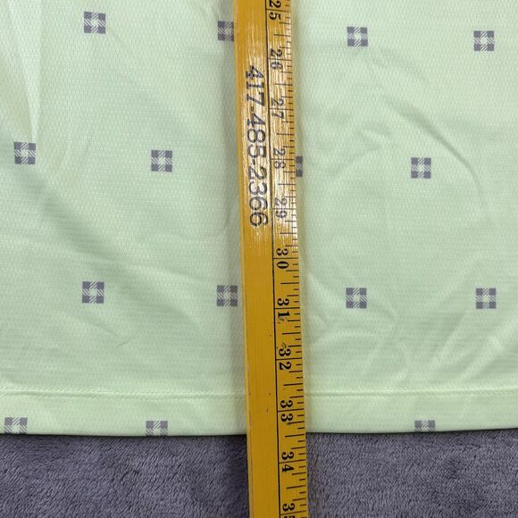 Nike Dri-FIT Polo Shirt Mens 2XL Tall Lime Green Printed Golf Swoosh DA2987-701 - Picture 9 of 10